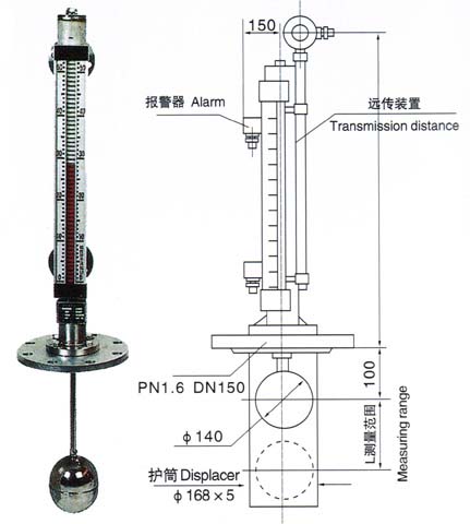 UHZ插入式磁翻板液位計 UHZ插入式磁翻板液位計